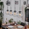 Gastor hanging light, globe light, pendant light clear, 4-light sources