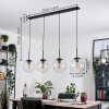 Gastor hanging light, globe light, pendant light clear, 4-light sources