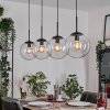 Gastor hanging light, globe light, pendant light clear, 4-light sources