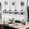 Gastor hanging light, globe light, pendant light clear, Smoke-coloured, 4-light sources