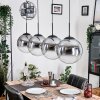 Gastor hanging light, globe light, pendant light clear, Smoke-coloured, 4-light sources