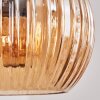 Koyoto hanging light, globe light, pendant light Amber, 3-light sources