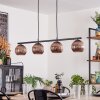 Koyoto hanging light, globe light, pendant light coppery, 4-light sources