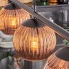 Koyoto hanging light, globe light, pendant light coppery, 4-light sources