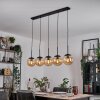 Gastor hanging light, globe light, pendant light Amber, 5-light sources