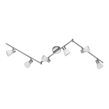 Trio CARICO ceiling spotlight LED matt nickel, 6-light sources