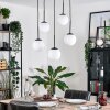Gastor hanging light, globe light, pendant light white, 5-light sources