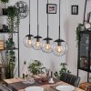 Gastor hanging light, globe light, pendant light clear, 4-light sources
