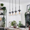 Gastor hanging light, globe light, pendant light clear, 4-light sources