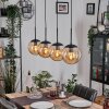 Gastor hanging light, globe light, pendant light Amber, 4-light sources
