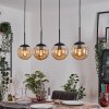 Gastor hanging light, globe light, pendant light Amber, 4-light sources