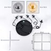 Gastor hanging light, globe light, pendant light Amber, Smoke-coloured, 5-light sources