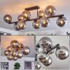 Gastor ceiling light, globe light Smoke-coloured, 10-light sources