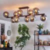 Gastor ceiling light, globe light Smoke-coloured, 10-light sources