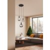 Trio lights Diva pendant light black, 3-light sources