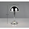 Reality lights Mendorez table lamp LED chrome, 1-light source