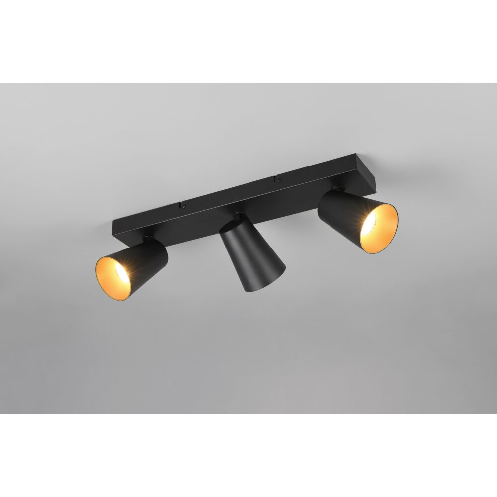 Trio lights Sharp ceiling spotlight black, 3light sources 817100332