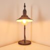 NIBYN Table Lamp beige, dark brown, 1-light source