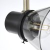 Brilliant RONALD spotlight tube dark brown, brass, black, 4-light sources