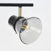 Brilliant RONALD spotlight tube dark brown, brass, black, 4-light sources