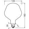 Osram lights E27 7.3 Watt warm white dimmable 806 Lumen