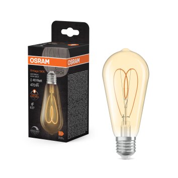 Osram lights E27 4.9 Watt warm white dimmable 470 Lumen