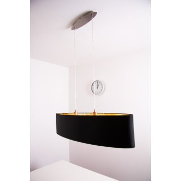 Eglo Maserlo hanging light matt nickel, 2-light sources