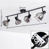 Ceiling Light Tyksov black, 4-light sources