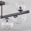 Chehalis ceiling light, globe light clear, 8-light sources