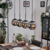 Gastor hanging light, globe light, pendant light Smoke-coloured, 4-light sources