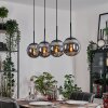 Gastor hanging light, globe light, pendant light Smoke-coloured, 4-light sources
