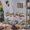 Chehalis globe light, pendant light Smoke-coloured, 10-light sources