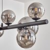 Chehalis globe light, pendant light Smoke-coloured, 10-light sources