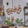 Chehalis globe light, pendant light Smoke-coloured, 10-light sources