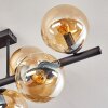 Gastor ceiling light, globe light Amber, 8-light sources