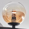 Chehalis ceiling light, globe light Amber, clear, Smoke-coloured, 8-light sources