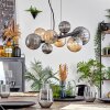 Chehalis hanging light, globe light, pendant light Amber, Smoke-coloured, 8-light sources