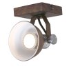 Steinhauer BROOKLY spotlight brown, bronze, rust-coloured, white, 1-light source