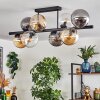 Gastor ceiling light, globe light Amber, clear, Smoke-coloured, 8-light sources