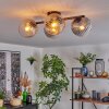 Koyoto ceiling light, globe light Amber, 4-light sources