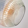 Ripoll ceiling light, globe light Amber, clear, 1-light source