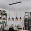 Hasvik hanging light, pendant light clear, Smoke-coloured, 4-light sources
