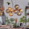 Gastor hanging light, globe light, pendant light Amber, Smoke-coloured, 8-light sources