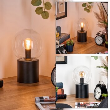 Gastor globe light, desk lamp, table lamp clear, 1-light source