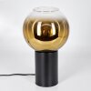 Koyoto globe light, desk lamp, table lamp gold, clear, 1-light source