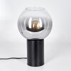 Koyoto globe light, desk lamp, table lamp clear, Smoke-coloured, 1-light source