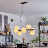Koyoto hanging light, globe light, pendant light white, 8-light sources