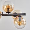 Koyoto hanging light, globe light, pendant light Amber, clear, 8-light sources