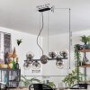 Gastor hanging light, globe light, pendant light clear, Smoke-coloured, 10-light sources