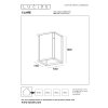 Lucide lights CLAIRE outdoor wall light white, 1-light source